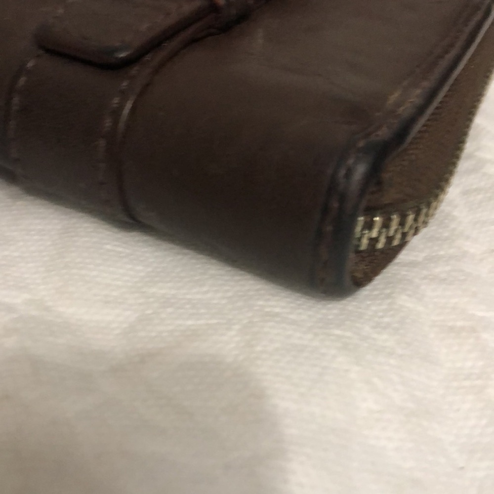 Coach Vintage Zoe Leather Zip Double Buck Wallet - Picture 7 of 11